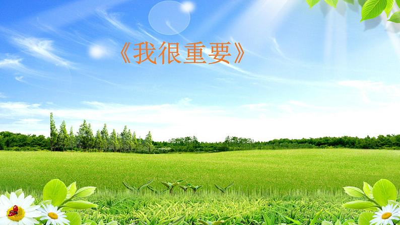 2021春北师大版小学三年级下册 心理健康课件20《我很重要》第1页