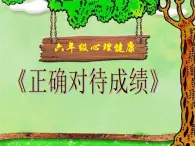 2021春北师大版小学六年级下册心理健康课件-25《正确对待成绩》