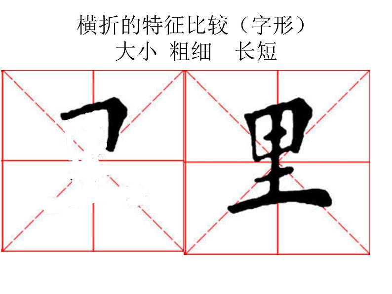 小学书法华文版 三年级上册 横折课件PPT05
