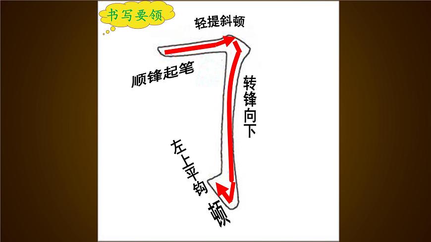 三年級下冊書法課件－5橫折鉤  ｜人美版第7頁