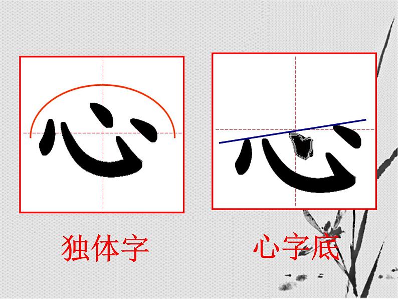 人美版五年级上册书法 9心字底 课件PPT04