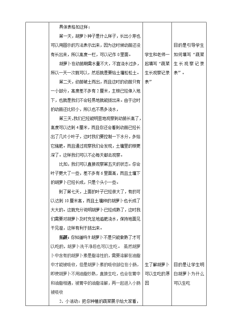 粤教版综合实践活动二上 第二单元《和蔬菜交朋友》第二课时 课件PPT+教案03