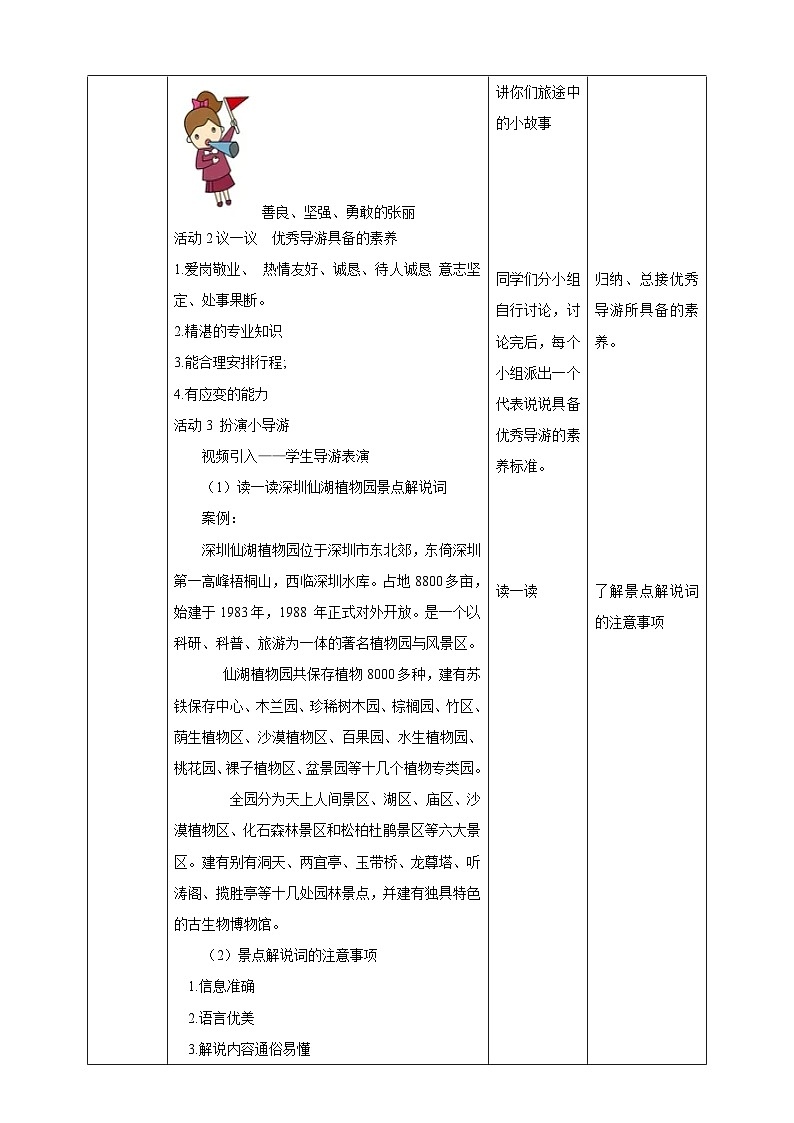 五年级《我是校园小导游》第2单元心目中的好导游 教案第2页