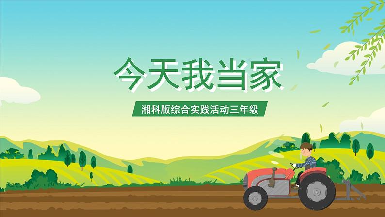 湘科版综合实践活动三年级11.《今天我当家》课件+教案01