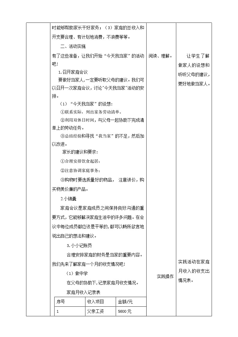湘科版综合实践活动三年级11.《今天我当家》课件+教案02