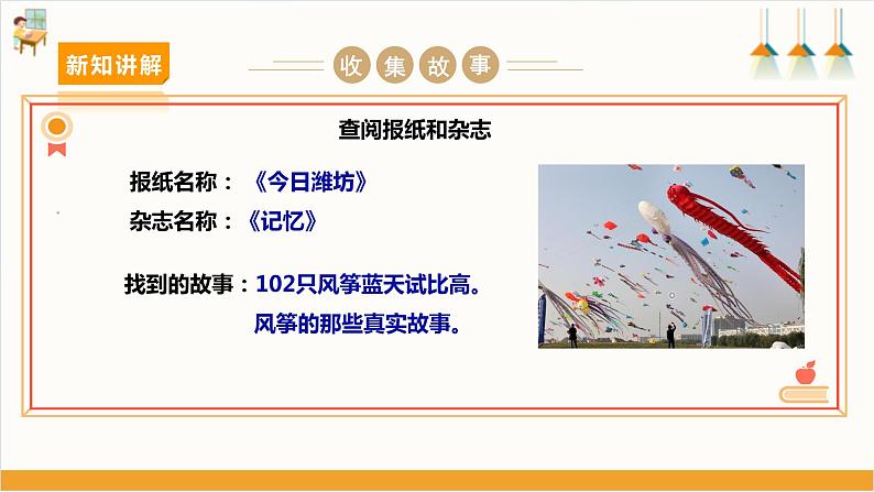 沪科+黔科版小学综合实践活动 四年级 第四单元放风筝去 第9课《活动一:风筝的故事》 课件第5页