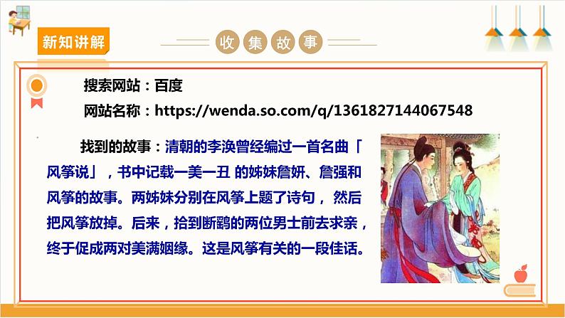 沪科+黔科版小学综合实践活动 四年级 第四单元放风筝去 第9课《活动一:风筝的故事》 课件第6页