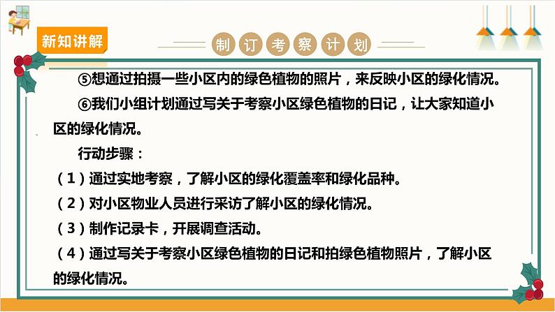 沪科+黔科版小学综合实践活动六年级 第三单元小小护绿队 第8课《活动二:考察小区绿化情况》 课件第6页
