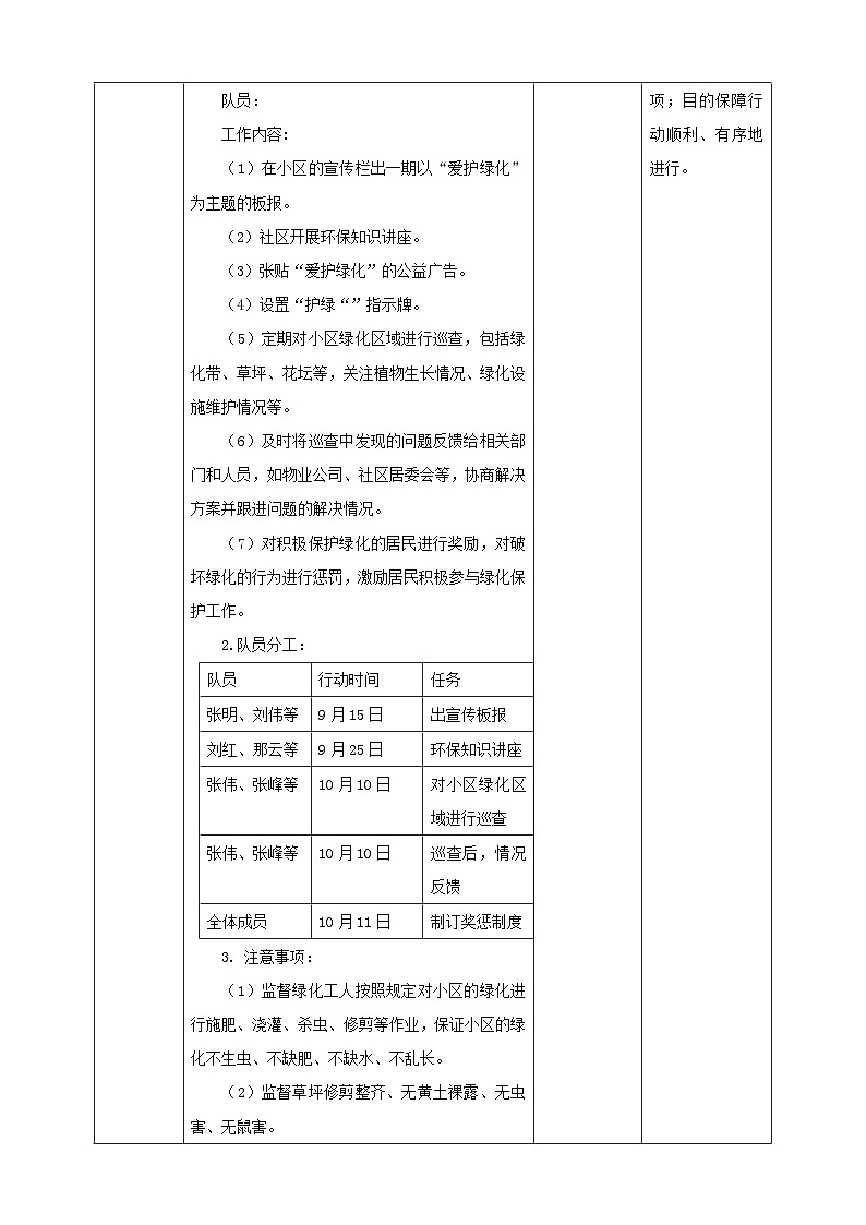 【沪科·黔科版】六上综合实践 小小护绿队 活动三《小区护绿监督队》 课件+教案03