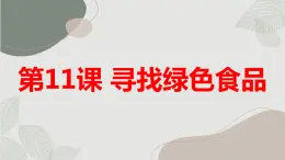 最新长春版小学三年级上册综合实践活动第11课 寻找绿色食品（课件）