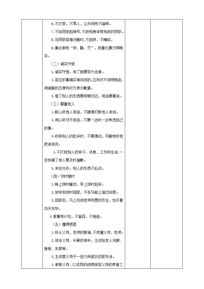 【鲁科版】《综合实践活动》五下 1.2《遵守规则·家风家规》教案第3页