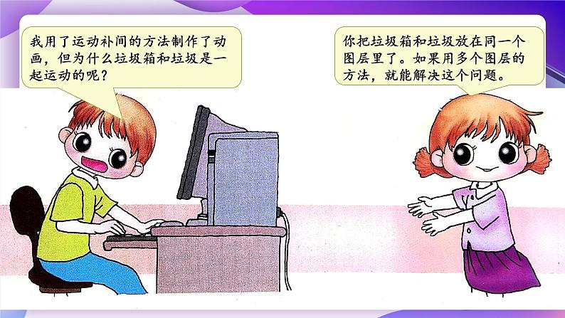 粤教版信息技术:第7课 帮垃圾分类回箱——制作多图层动画 PPT课件+教案03