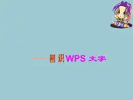 新苏科版信息技术四年级 第1课 初识“WPS文字” 课件PPT