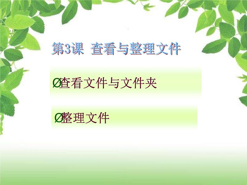 第3课 查看整理文件 课件+教案02