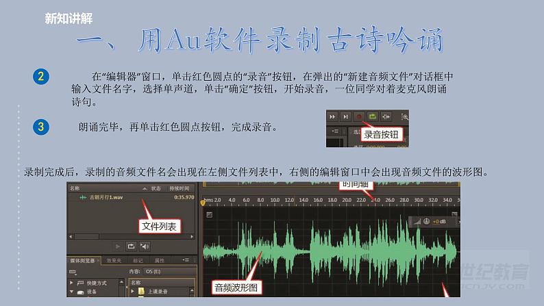 第二课 编辑音频出效果 课件(共18页PPT)第5页