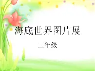 小学三年级上册信息技术-第11课海底世界图片展--冀教版--(9张)ppt课件