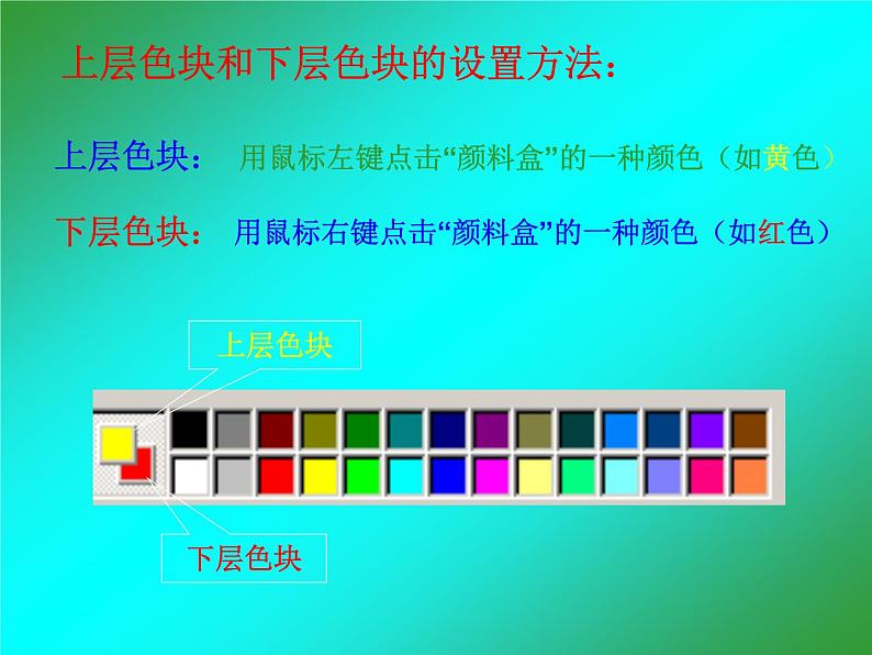 小学四年级上册信息技术-3画图中颜料盒及工具的用法|川教版(12张)ppt课件03