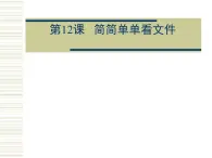 人教版信息技术三年级下册 12.简简单单看文件 说课课件