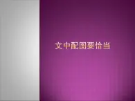 人教版信息技术四年级下册 5.文中配图要恰当 课件