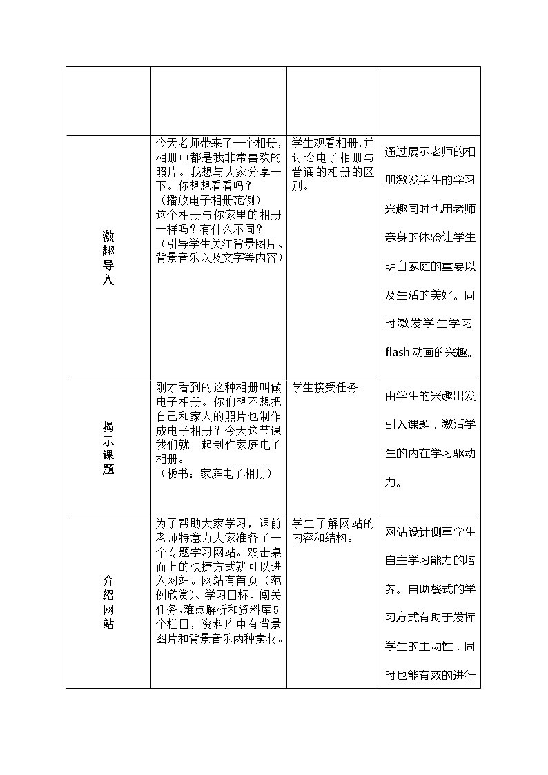 冀教版五年级下册信息技术 18.家庭电子相册 教案第2页