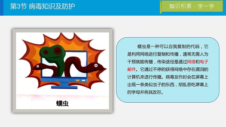 川教版信息技術(shù)四年級上冊 2.3《病毒知識及防護(hù)》  課件PPT第5頁