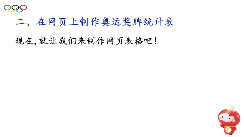 第五课制作奥运奖牌统计表第8页