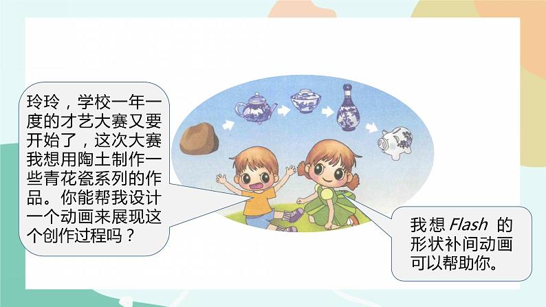 粤教版信息技术第四册(上)《课件神奇的变化——制作形状补间动画》课件)第2页