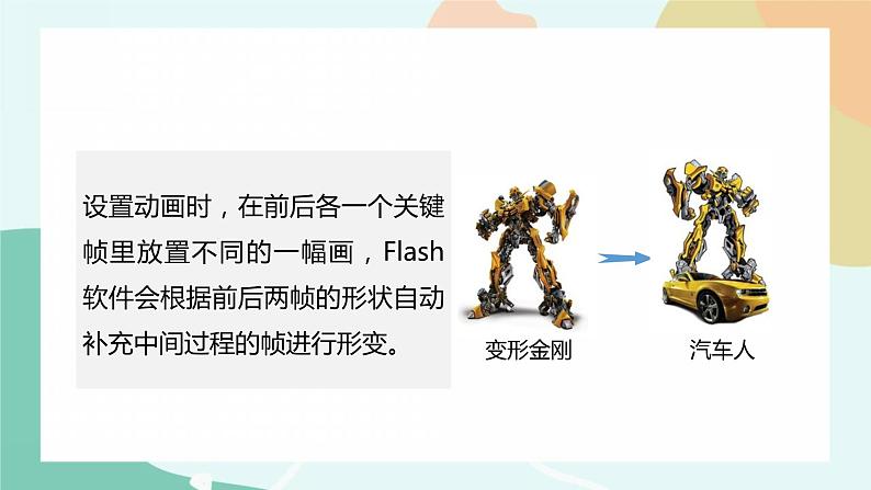 粤教版信息技术第四册(上)《课件神奇的变化——制作形状补间动画》课件)第8页