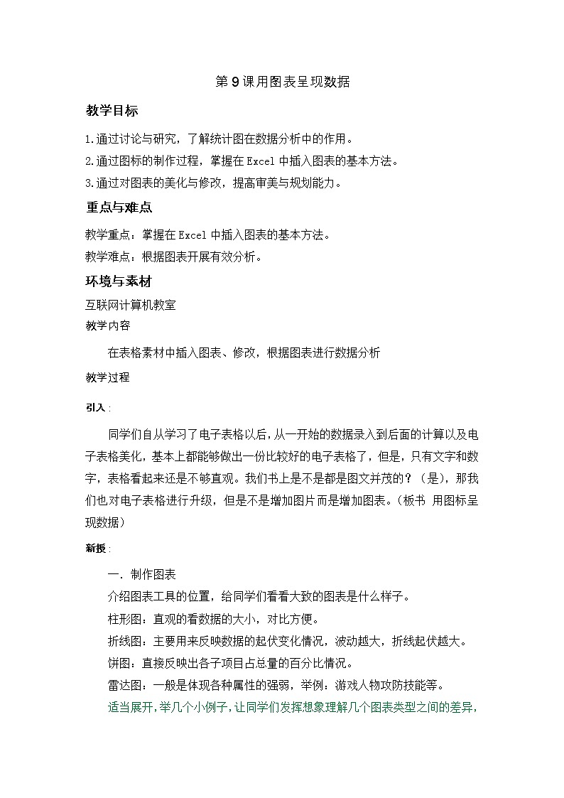 9课用图表呈现数据第1页