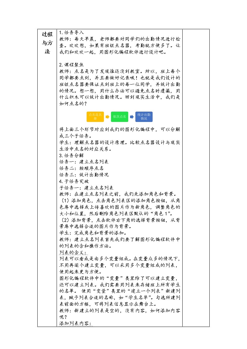 川教版信息技术五年级下册 第三单元 第3节 班级点名器 教案第2页
