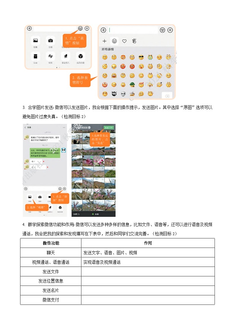 四上1.1 《即时通讯聊创意》教案或学历案 2课时第3页