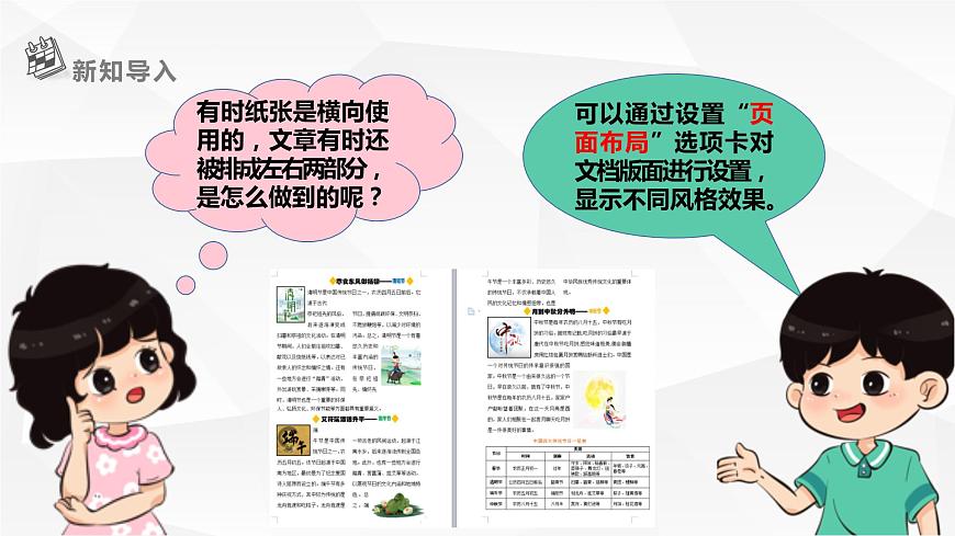 【核心素養(yǎng)目標(biāo)】黔教版信息技術(shù)四上 第9課《設(shè)置版面》課件第3頁(yè)