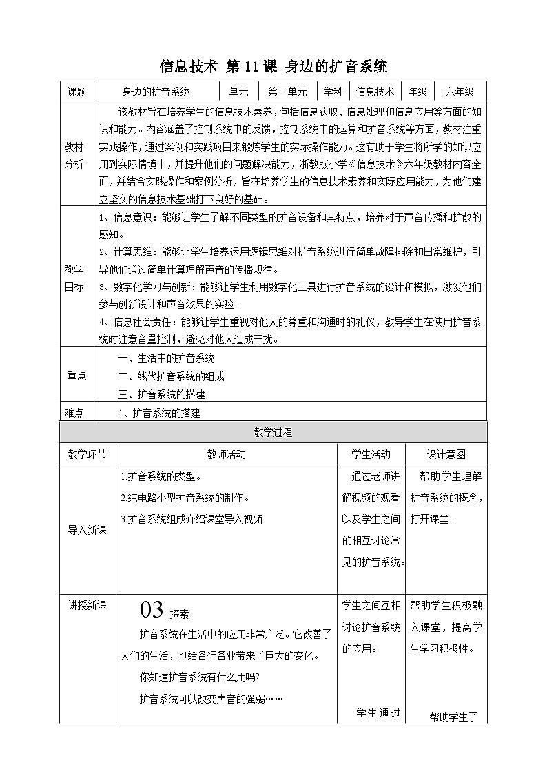 第11課 身邊的擴音系統(tǒng)第1頁