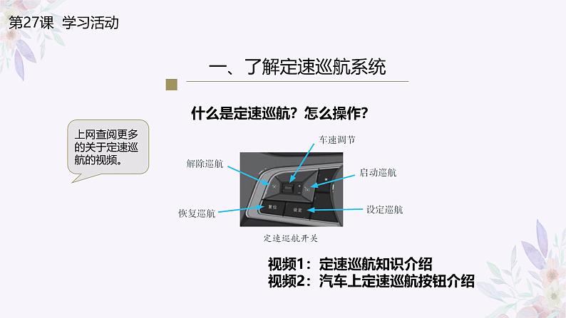 义务教育版(2024)信息技术 六年级全一册 第七单元 第27课《定速巡航的控制》课件第5页