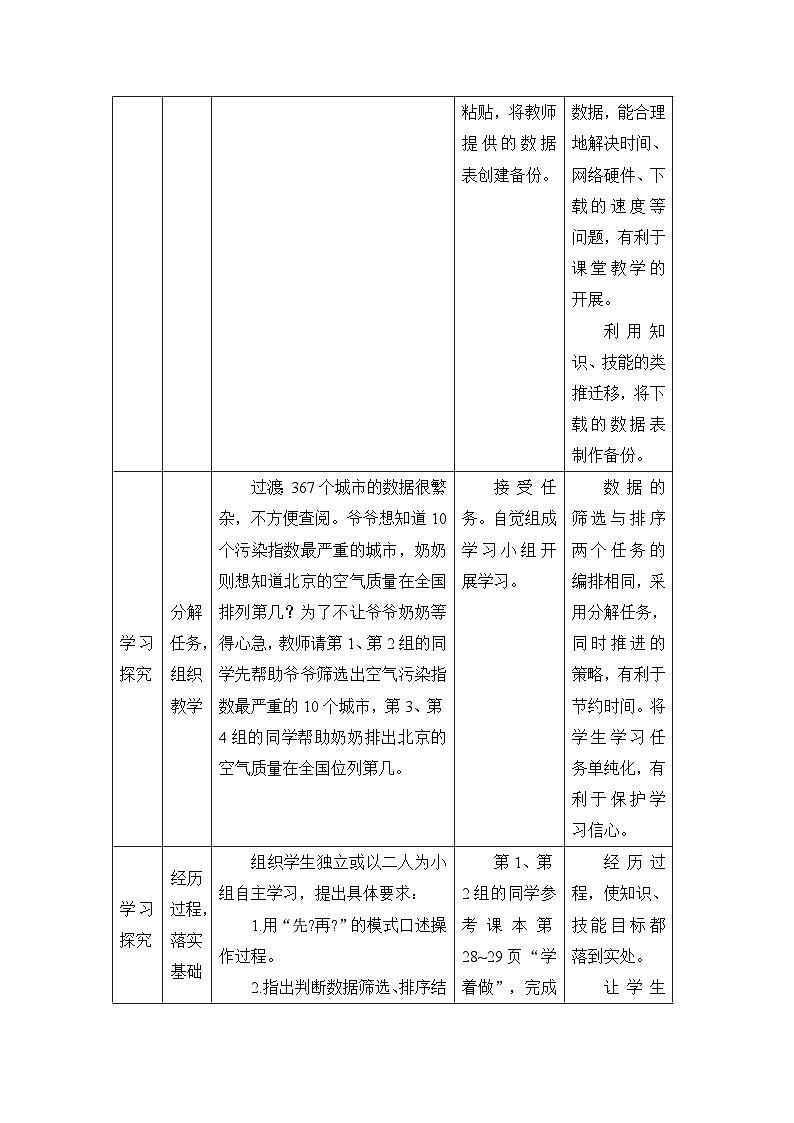 《第4课 选出空气质量最佳的城市》名师教案2第3页