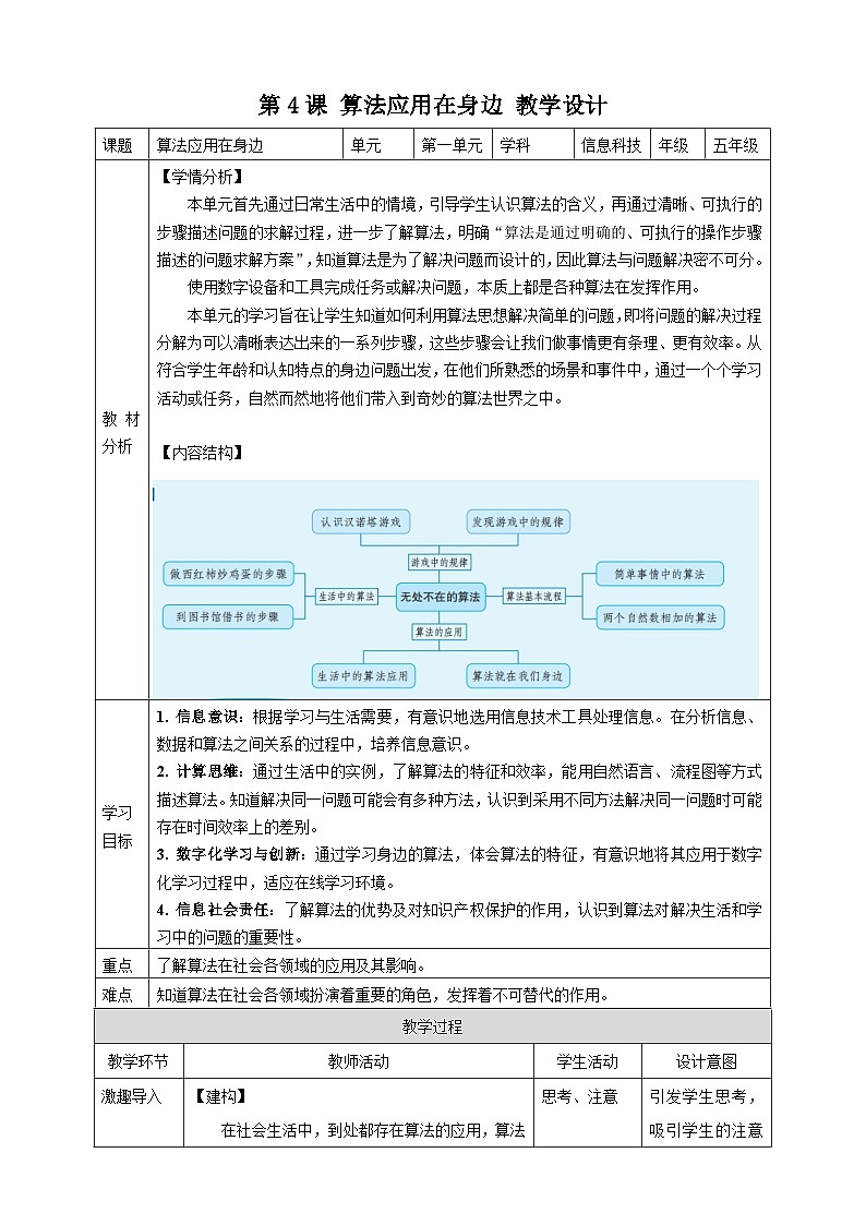 第4课  算法应用在身边第1页