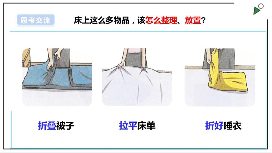 浙教版勞動(dòng)二年級(jí)上冊(cè) 項(xiàng)目一 任務(wù)一《鋪床疊被》課件第8頁(yè)