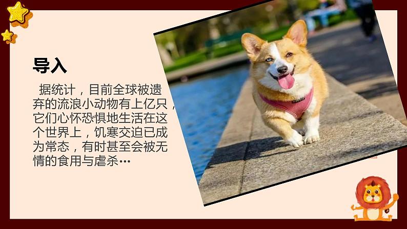 粤教版小学四年级劳动 让动物不再流浪 课件03