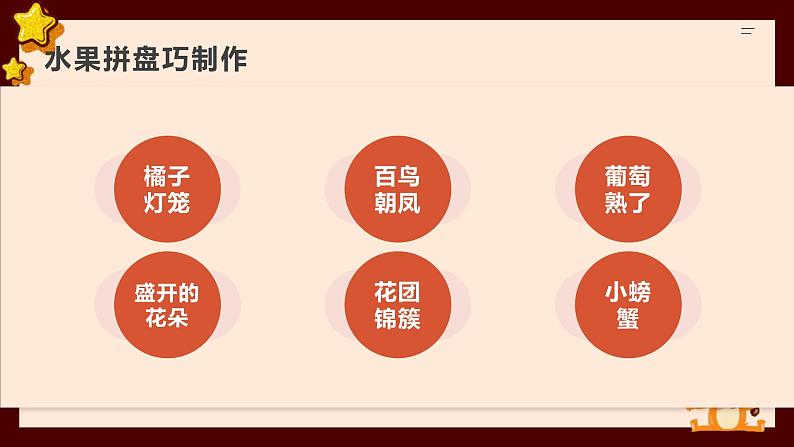 浙教版小学劳动四年级上册同步课件项目一任务2水果拼盘我设计08