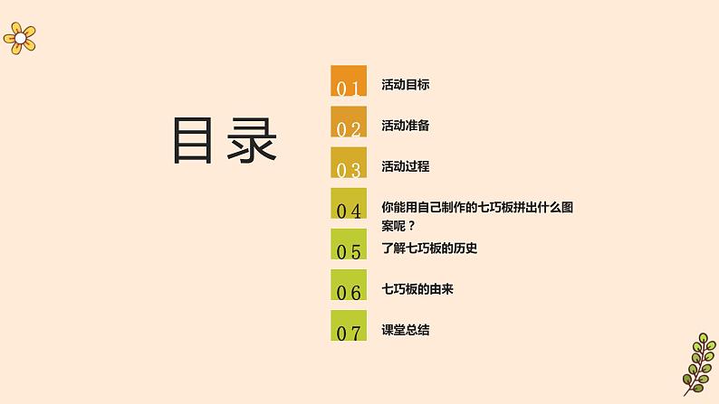 浙教版小学五年级劳动同步课件制作七巧板第2页
