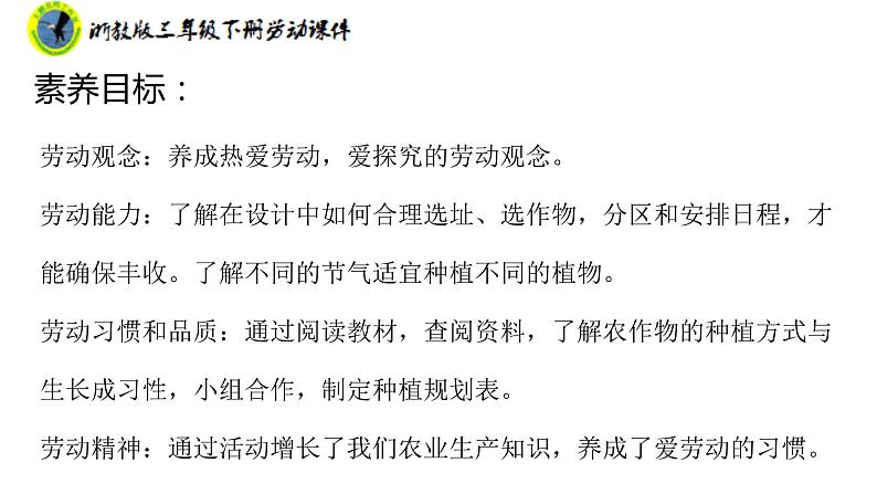 浙教版三年级劳动下册项目四任务一规划种植园课件+素材03