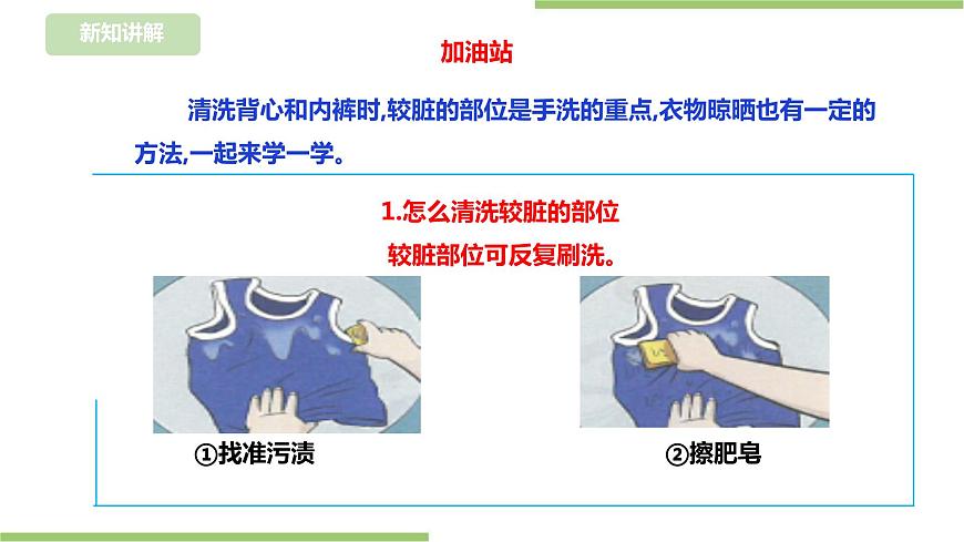 【浙教版】一年級下冊《勞動》項目二  任務(wù)二《  小件衣物自己洗》課件第5頁