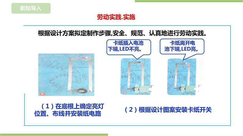 【浙教版】四年级下册《劳动》项目一任务三 《让贺卡亮起来》 课件第3页