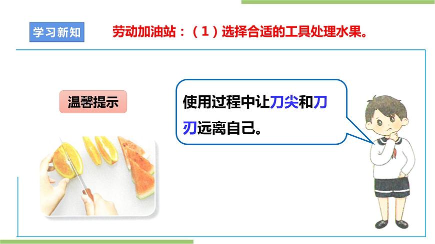 浙教版勞動四上項目一 任務三《水果拼盤的制作》 課件第8頁