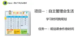 浙教版一年級勞動下冊項目一任務一規(guī)劃課余作息時間課件+素材
