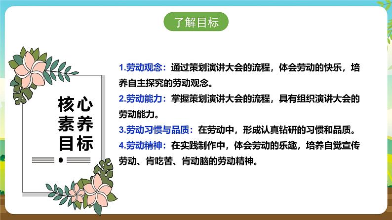 人教版五下劳技 项目九《组织劳动主题演讲大会》课件第2页