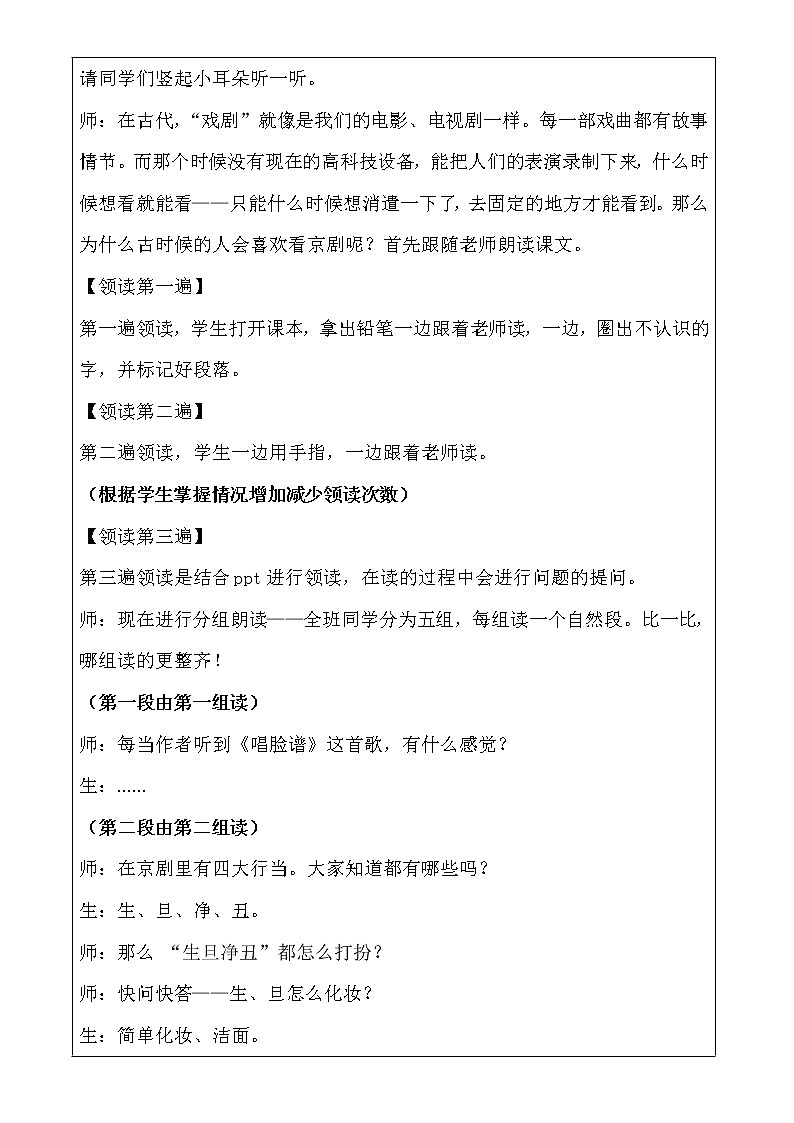 小学语文一年级上册精品课外阅读第十七课 京剧 ppt课件+教案+素材03