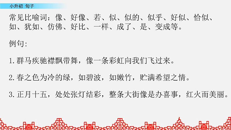 小升初语文复习课件:句子第6课时第3页