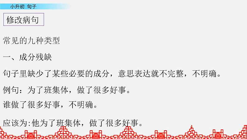 小升初语文复习课件: 句子 第4课时第2页