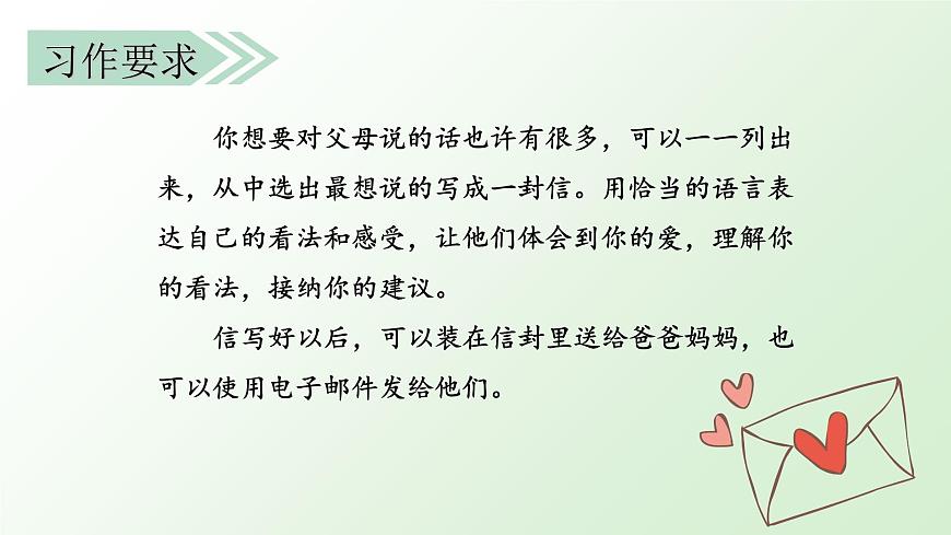 部編版語文五上：習(xí)作六 我想對您說 精品PPT課件+素材第6頁
